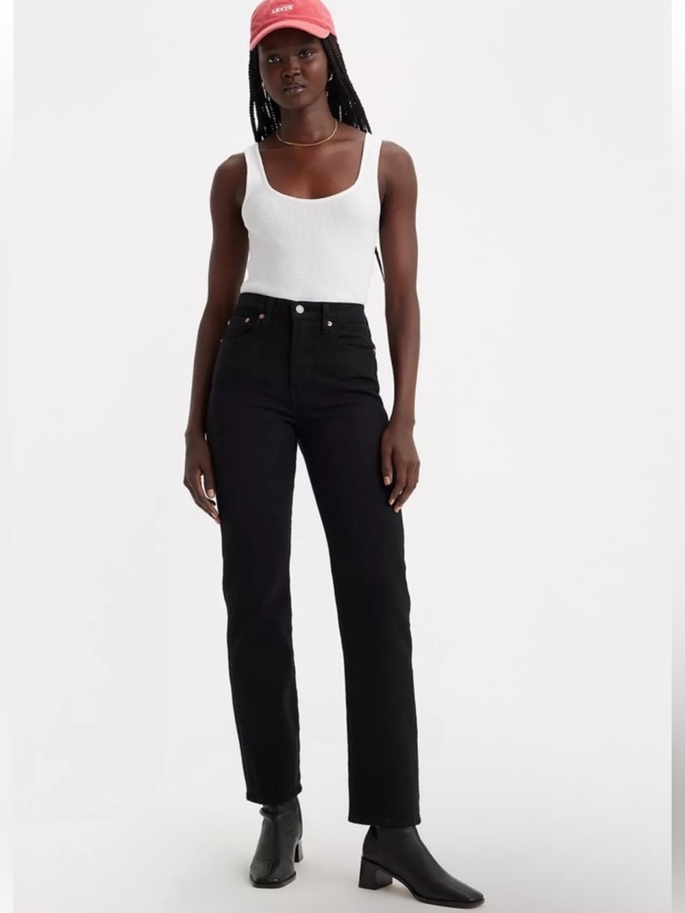 Levi's Premium Wedgie Straight Jeans Black Heart 29